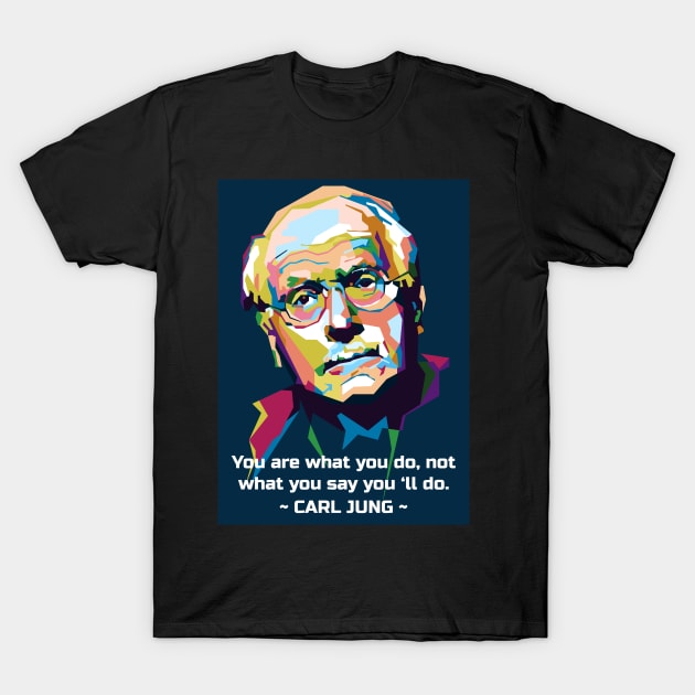 Carl Jung and bestquotes in WPAP T-Shirt by smd90